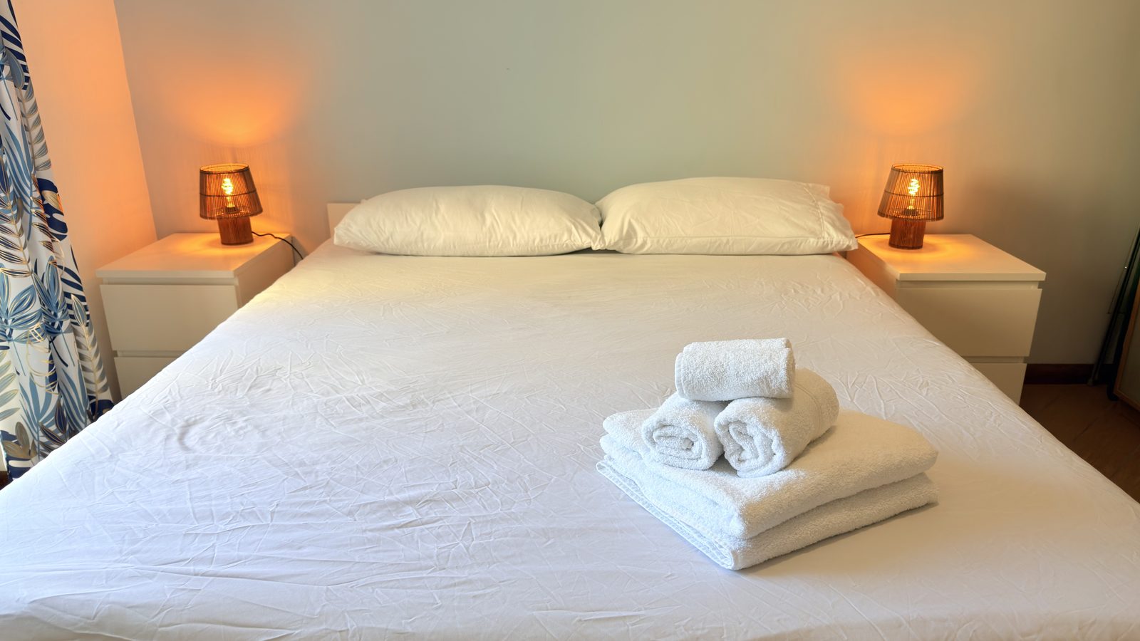 La camera da letto dell’Attico al Mare
